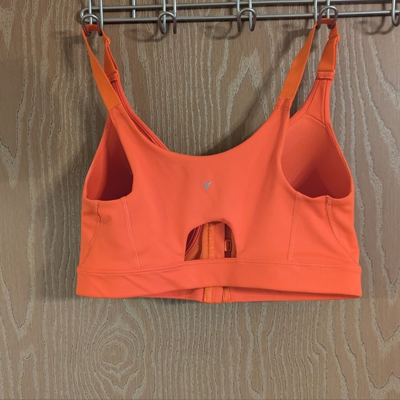 Old Navy Active Front Zip Coral Sports Bra 34D - Picture 4 of 8